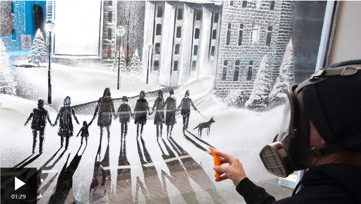 Snow WIndows featuring on BBC for Crisis Charity