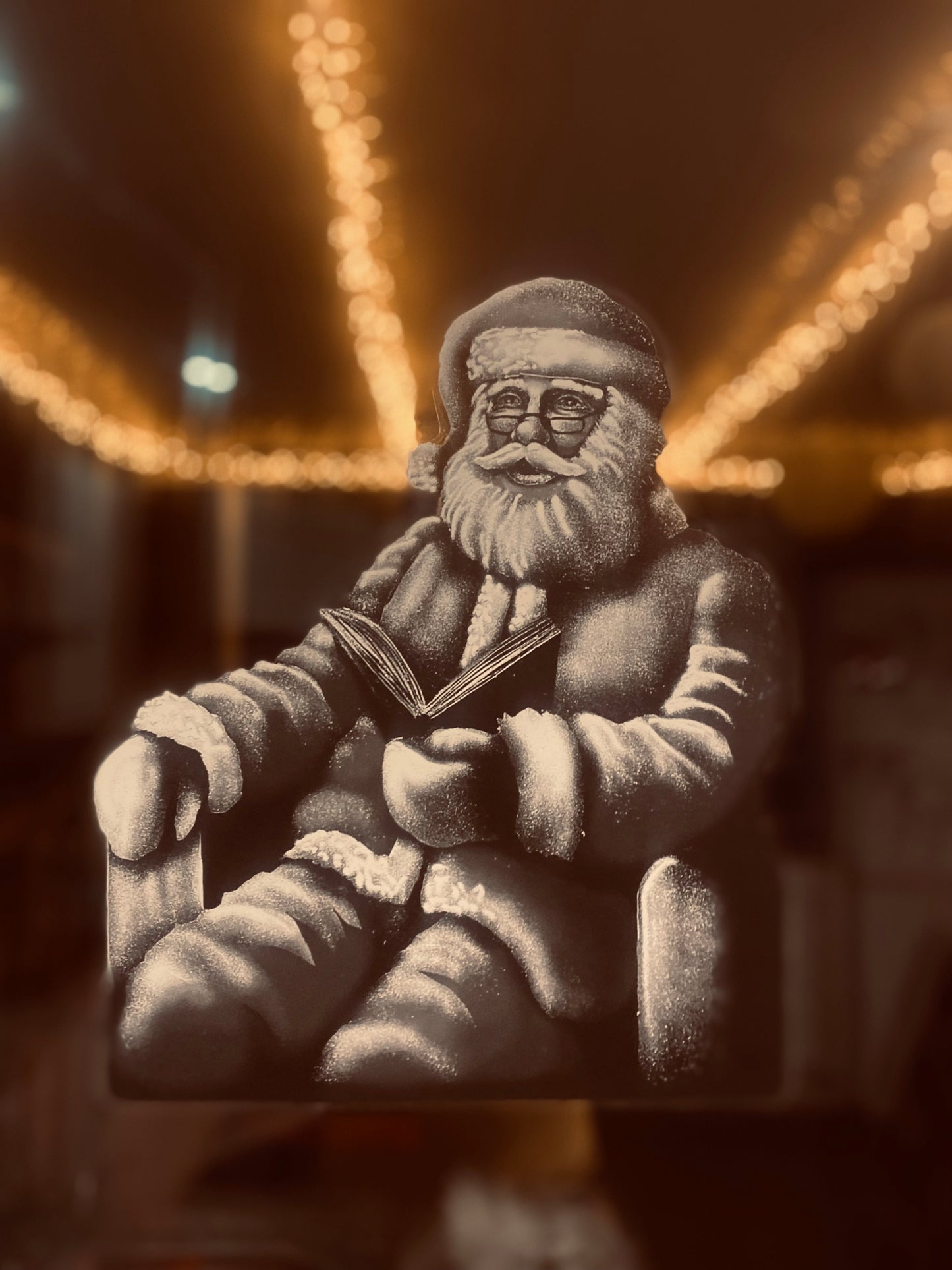 Snow window art, bespoke snow spray installations, snow spray stencils, Christmas window art, Christmas window decoration with snow spray, snow spray art number 1 snow spray artist number 1 window art easy to remove snow spray art sustainable window stencils reusable window stencils snow window