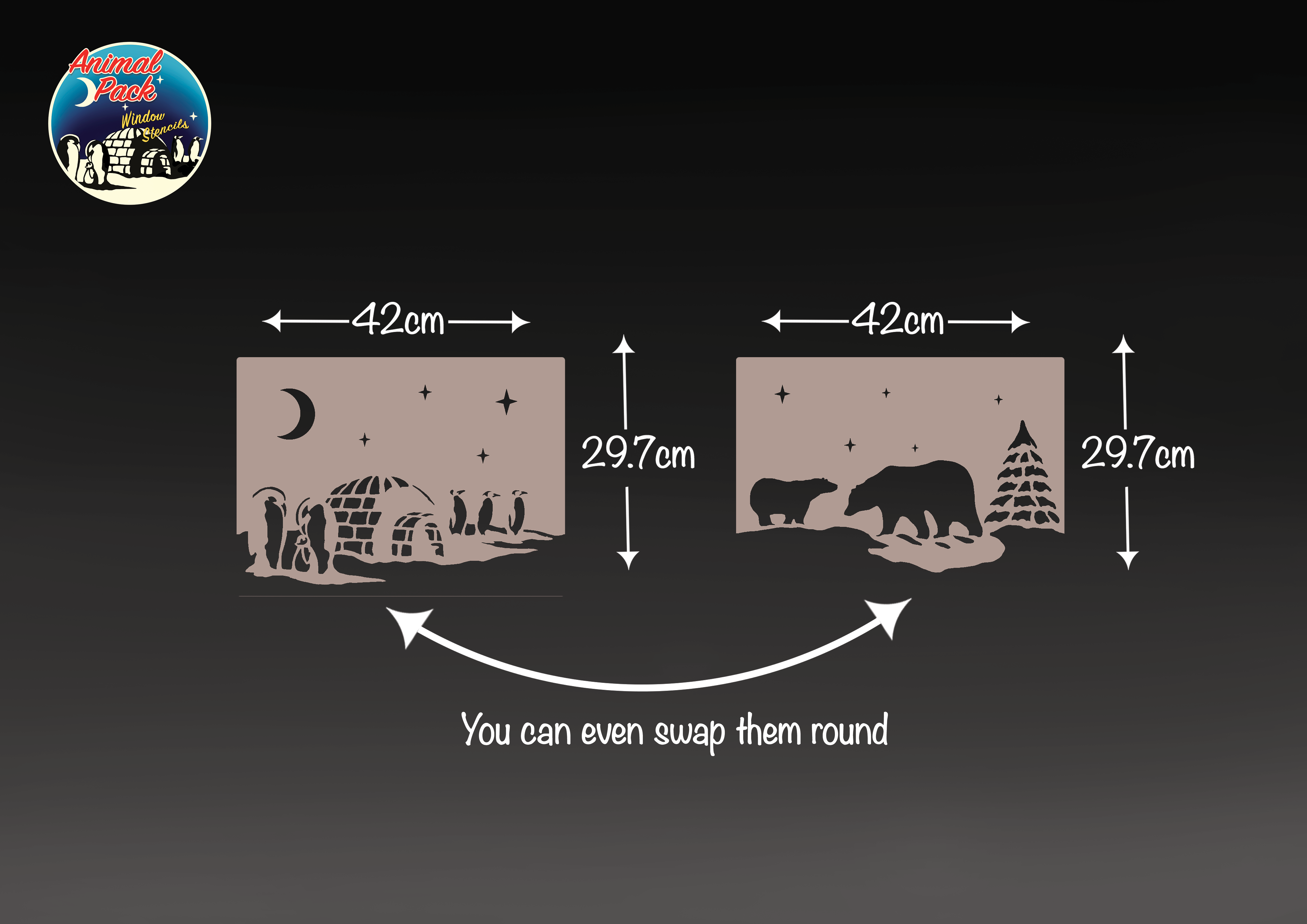 Snow window art, bespoke snow spray installations, snow spray stencils, Christmas window art, Christmas window decoration with snow spray, snow spray art number 1 snow spray artist number 1 window art easy to remove snow spray art sustainable window stencils reusable window stencils snow window