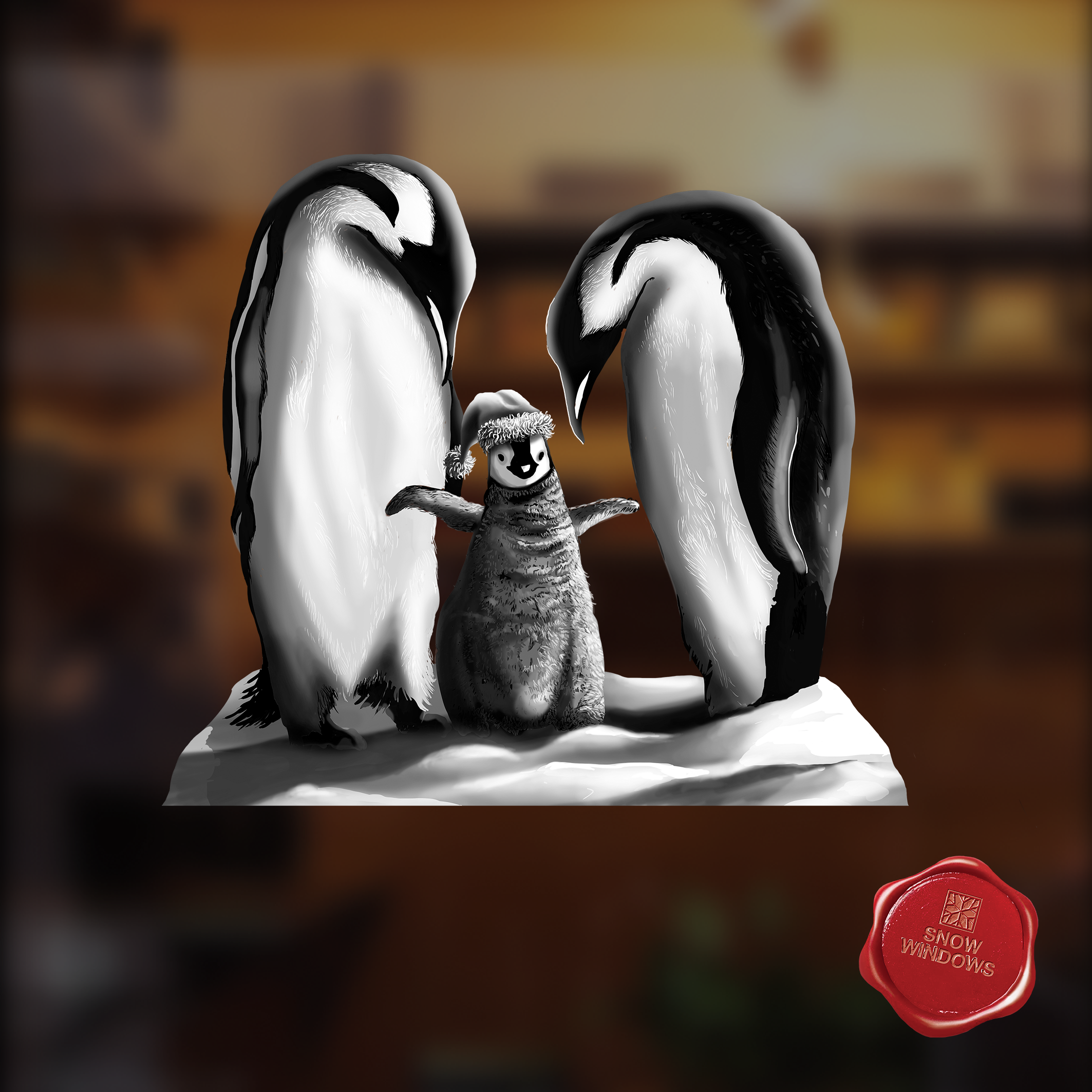 Snow window art, bespoke snow spray installations, snow spray stencils, Christmas window art, Christmas window decoration with snow spray, snow spray art number 1 snow spray artist number 1 window art easy to remove snow spray art sustainable window stencils reusable window stencils snow window