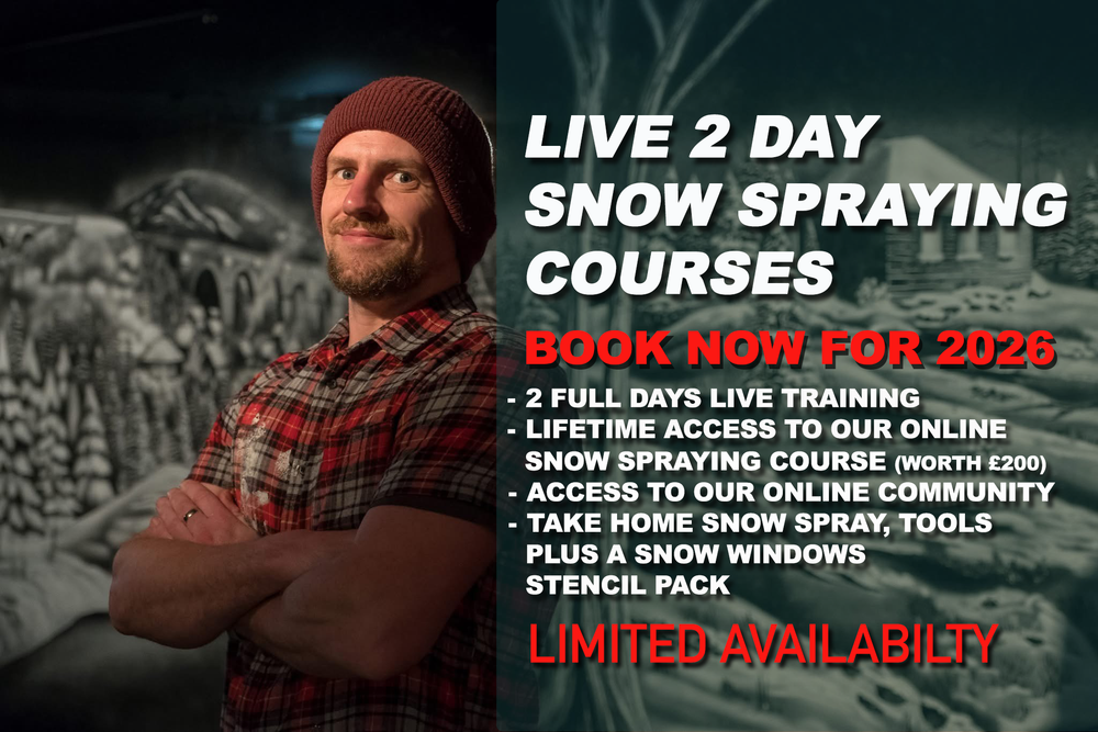 Live 2 Day Snow Spray Art Course