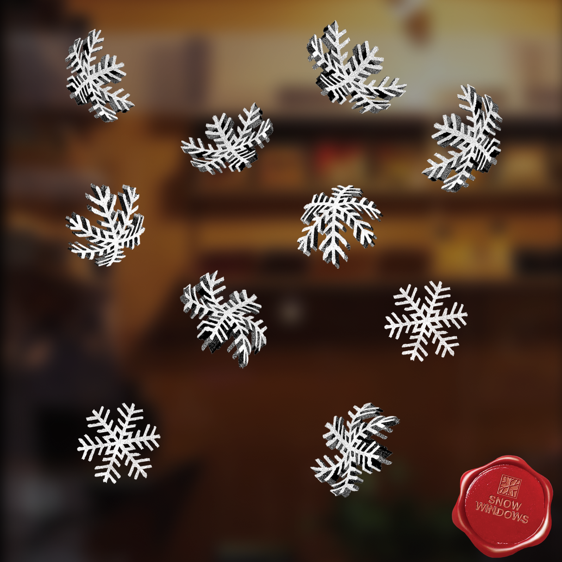 Window Sticker Snow Decorative Snow Windows & Window Decorations | Snow Windows
